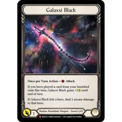 Galaxxi Black (Alternate Art) (MONARCH) 1st Edition Cold