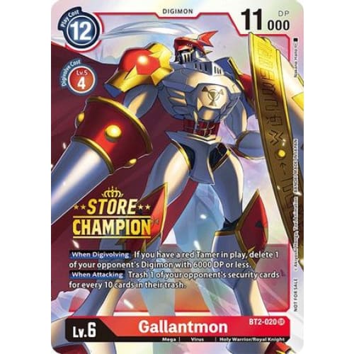 Gallantmon - BT2-020 (Store Champion) (BT2-020 SR) Promo