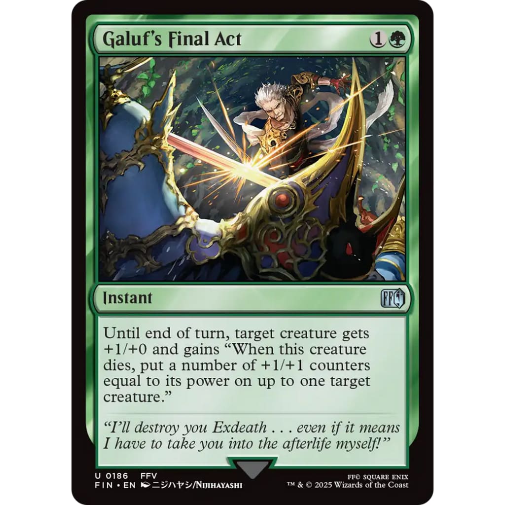 Galuf’s Final Act (FIN-186) Foil - Single
