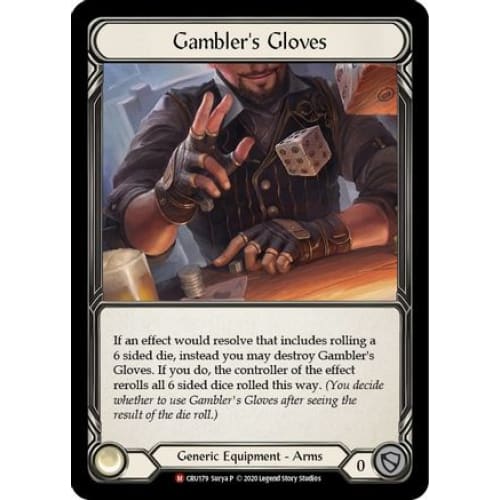 Gambler’s Gloves (CRUCIBLE OF WAR) 1st Edition Cold Foil