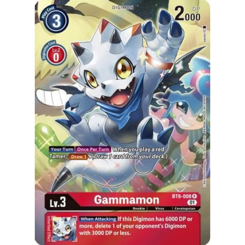 Gammamon (Alternate Art) (BT8-008 R) Rare Foil - Single
