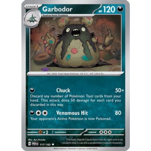 Garbodor (117) Uncommon Reverse Holofoil - Single