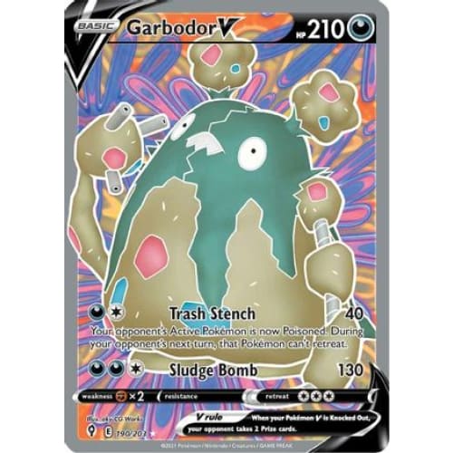 Garbodor V (190/203) Ultra Rare Holofoil - Single