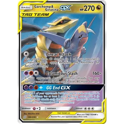 Garchomp & Giratina-GX (146/236) Holo Rare Holofoil - Single