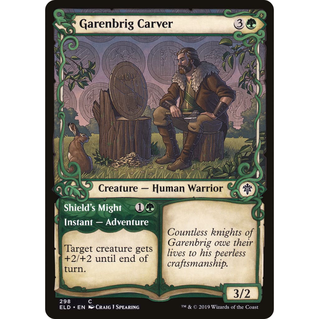 Garenbrig Carver // Shield’s Might (ELD-298): (Showcase)