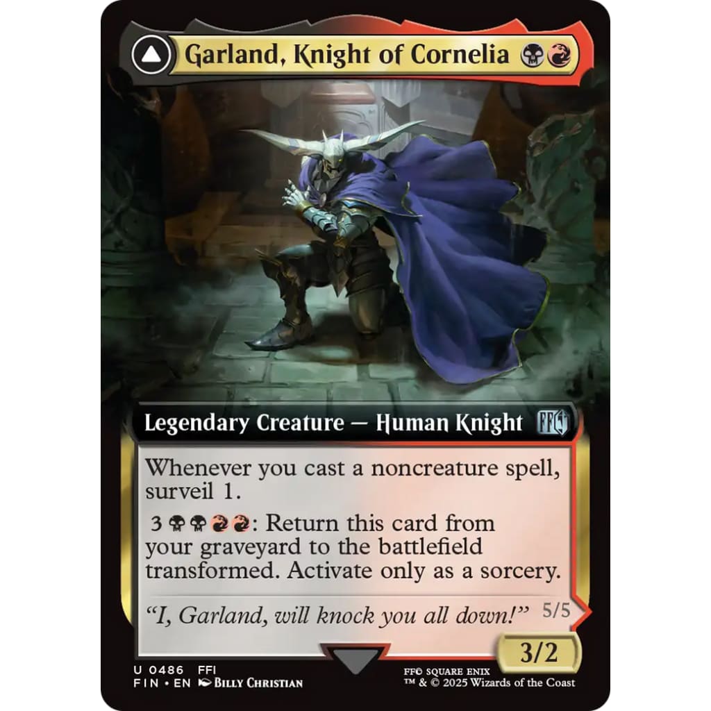 Garland Knight of Cornelia (Extended Art) (FIN-486):