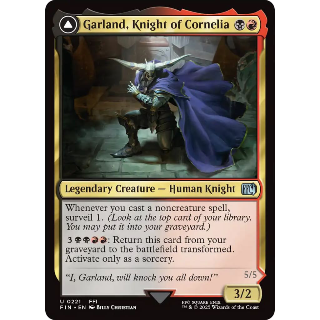 Garland Knight of Cornelia (FIN-221) - Single