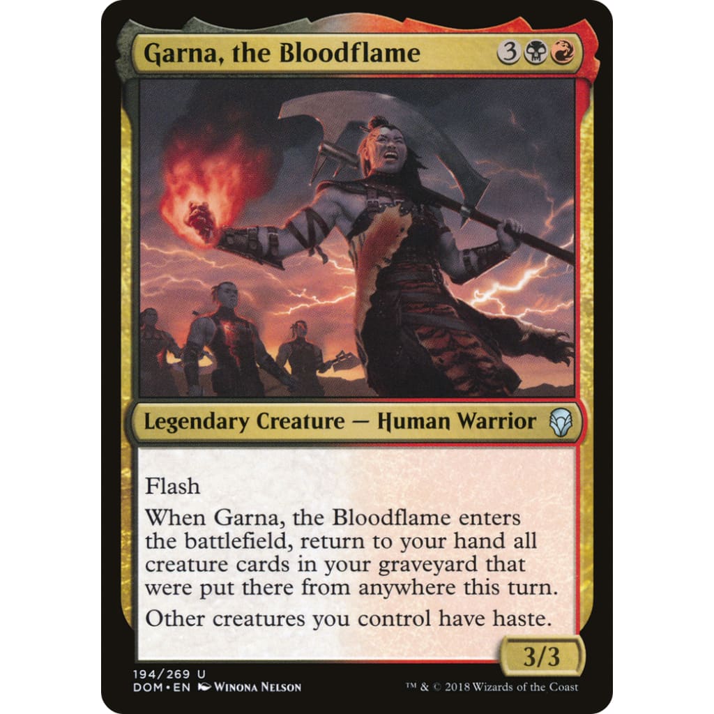 Garna the Bloodflame (DOM-194) Foil - Single