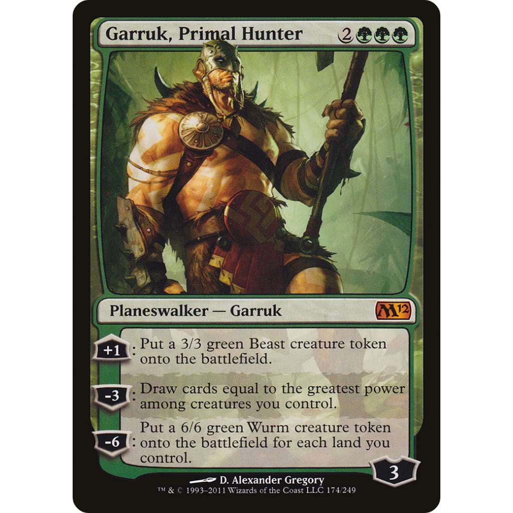 Garruk Primal Hunter (M12-174) Foil - Single