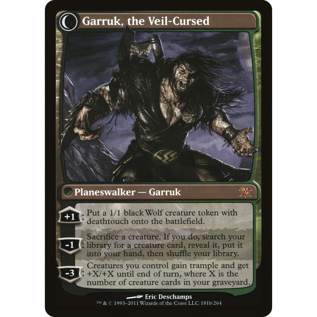 Garruk Relentless // the Veil-Cursed (PLST-ISD-181):