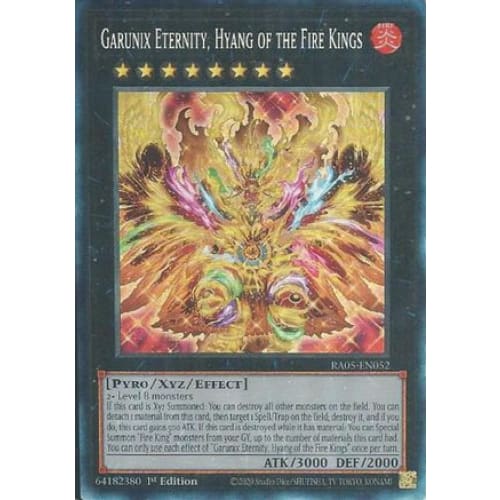 Garunix Eternity Hyang of the Fire Kings (Collector’s Rare)
