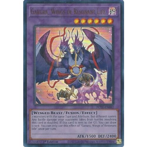 Garura Wings of Resonant Life (POTE-EN082) Ultra Rare 1st