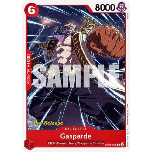Gasparde OP06-005 C Wings of the Captain Pre-Release Cards
