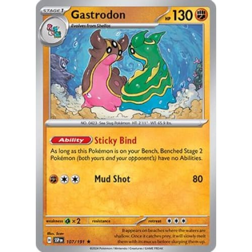 Gastrodon (107) Rare Classic Reverse Holofoil - Single