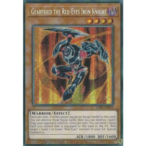 Gearfried the Red-Eyes Iron Knight (LDS1-EN011) Secret Rare