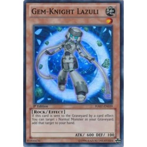 Gem-Knight Lazuli (HA07-EN039) Super Rare Unlimited - Single