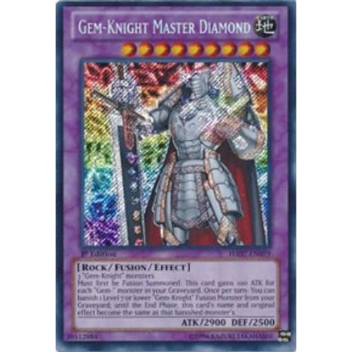Gem-Knight Master Diamond (HA07-EN059) Secret Rare