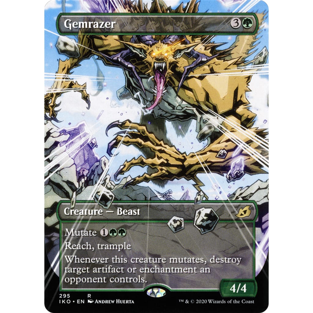 Gemrazer (IKO-295): (Showcase) (Borderless) Foil - Single