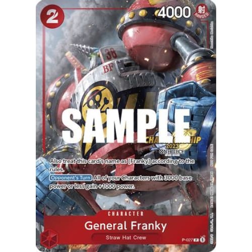 General Franky (CS 2023 Event Pack) P-027 PR One Piece