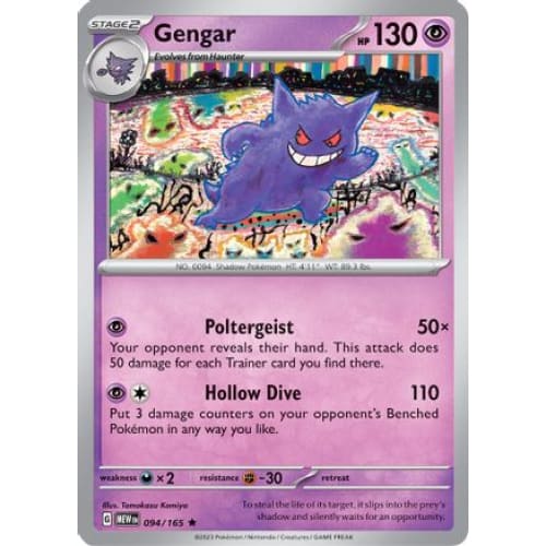 Gengar (94) Rare Classic Holofoil - Single