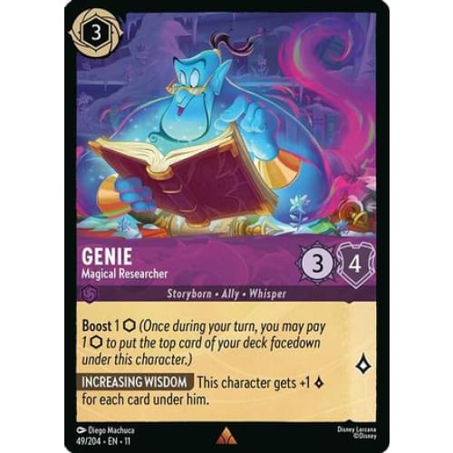 Genie - Magical Researcher (49/204) - Winterspell Cold Foil