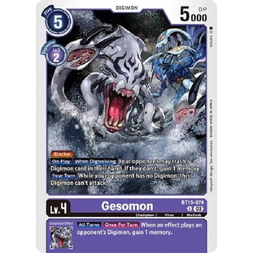Gesomon - BT15-074 - Uncommon - Single