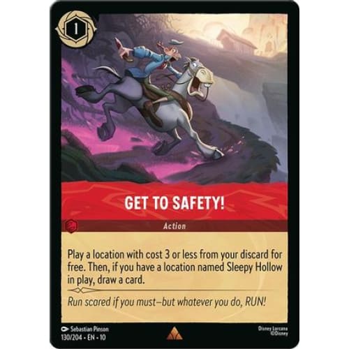 Get to Safety! (130/204) - Whispers in the Well Cold Foil