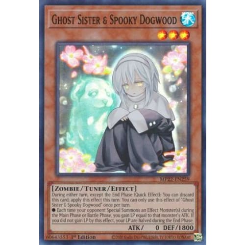 Ghost Sister & Spooky Dogwood (MP22-EN259) Super Rare 1st
