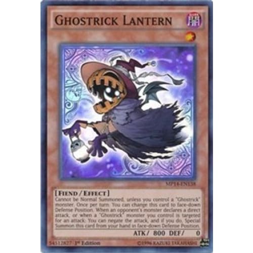 Ghostrick Lantern (MP14-EN138) Super Rare 1st Edition