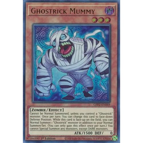 Ghostrick Mummy (GFP2-EN069) Ultra Rare 1st Edition - Single