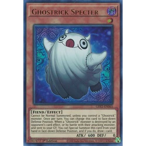 Ghostrick Specter (GFP2-EN065) Ultra Rare 1st Edition