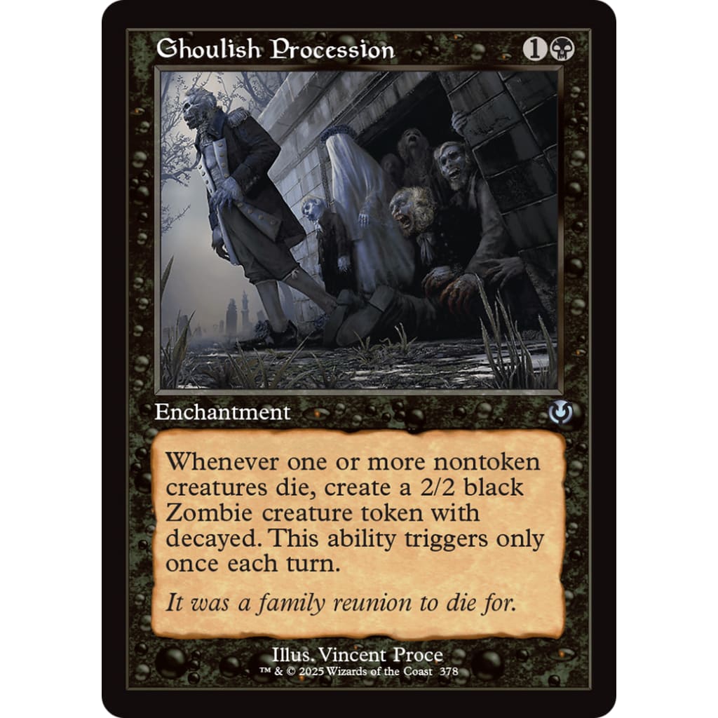 Ghoulish Procession (Retro Frame) (INR-378) - Single
