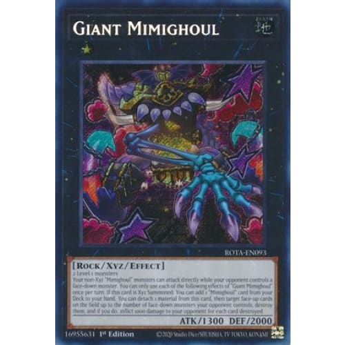 Giant Mimighoul - ROTA-EN093 Secret Rare 1st Edition