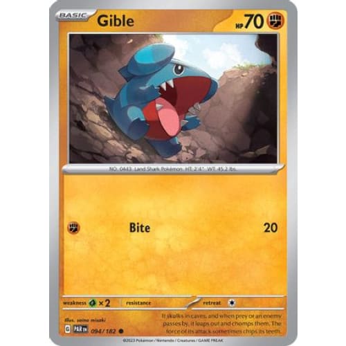 Gible (94) Common Reverse Holofoil - Single