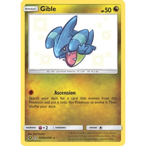 Gible (SV38/094) Rare Shiny Holofoil - Single