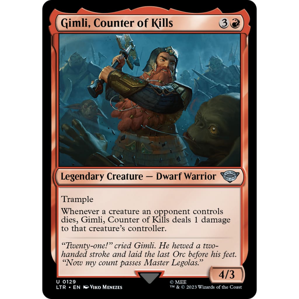 Gimli Counter of Kills (LTR-129) Foil - Single