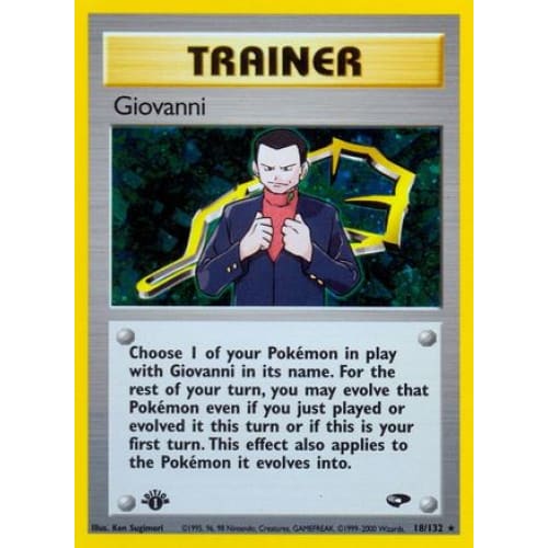 Giovanni (018/132) Holo Rare 1st Edition Holofoil - Single