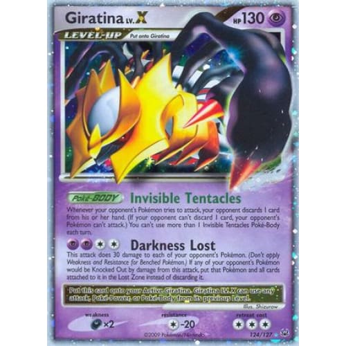 Giratina LV.X (124/127) Holo Rare Holofoil - Single