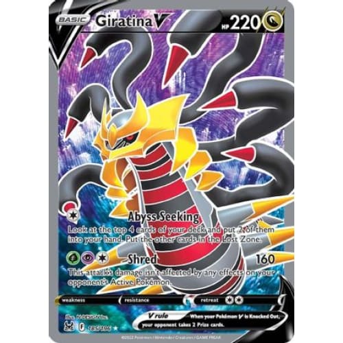 Giratina V (185/196) Ultra Rare Holofoil - Single