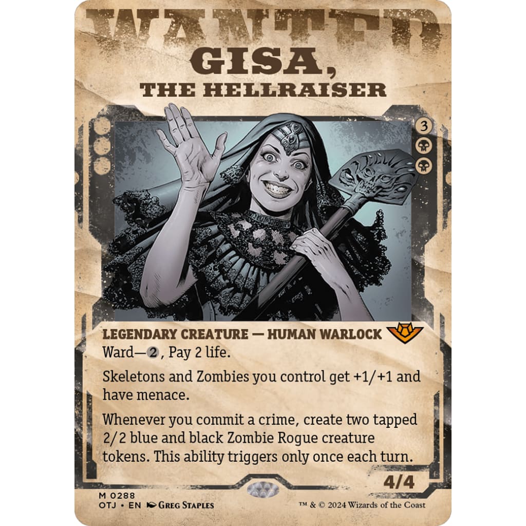Gisa the Hellraiser (OTJ-288): (Showcase) (Borderless)