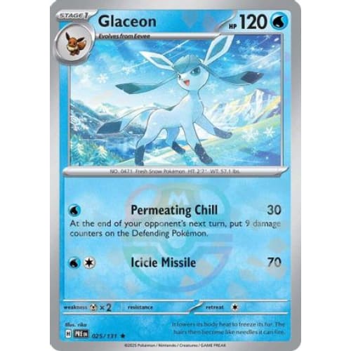 Glaceon (Master Ball Pattern) (25) Rare Classic Holofoil