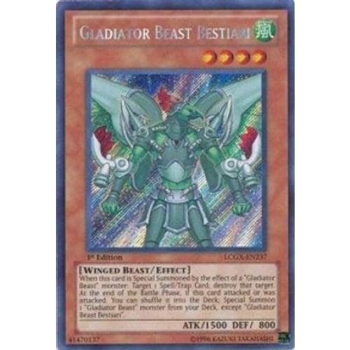 Gladiator Beast Bestiari (LCGX-EN237) Secret Rare Unlimited