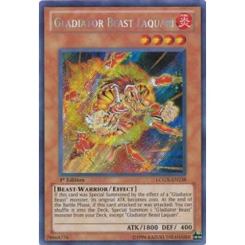 Gladiator Beast Laquari (LCGX-EN238) Secret Rare Unlimited