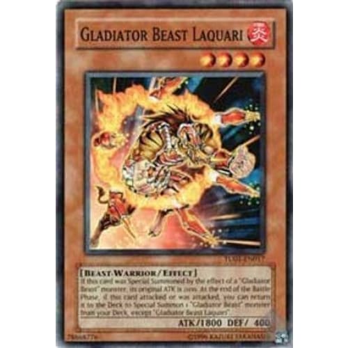 Gladiator Beast Laquari (TU01-EN017) Common / Short Print