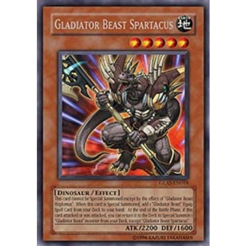 Gladiator Beast Spartacus (GLAS-EN018) Rare 1st Edition