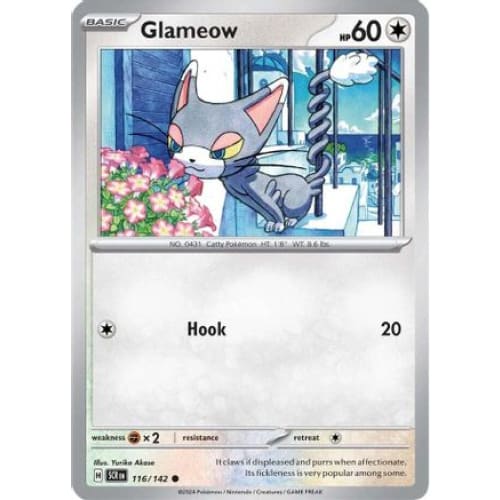 Glameow (116) Common Reverse Holofoil - Single