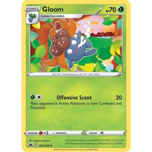 Gloom (002) Uncommon Reverse Holofoil - Single