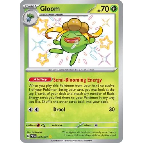 Gloom (93) Shiny Rare Holofoil - Single