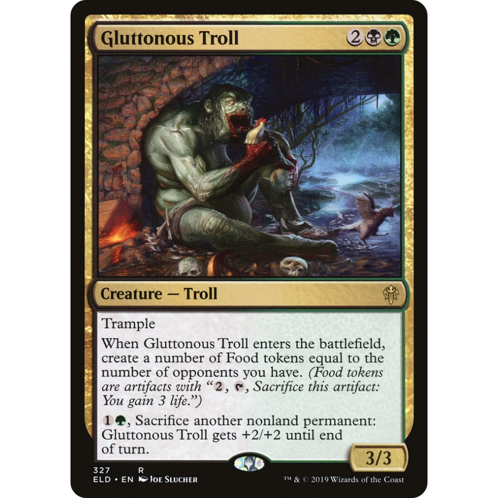 Gluttonous Troll (ELD-327) - Single