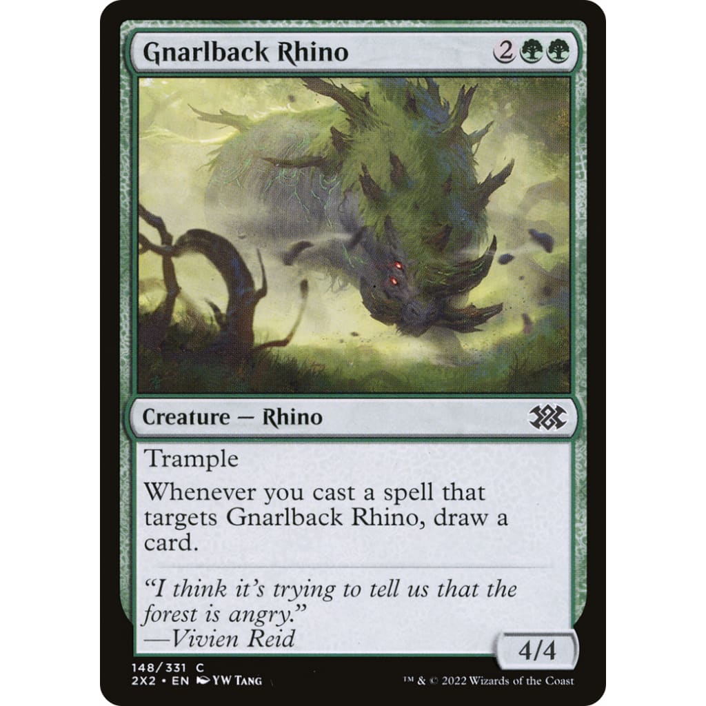 Gnarlback Rhino (2X2-148) Foil - Single